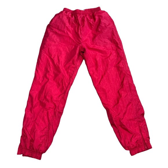 VTG 90s NYLON TRACK SUIT SIZE L HOT AIR BALLOON PRINT PARACHUTE RETRO WOMENS - Picture 4 of 7